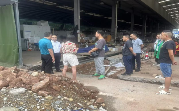 南充川北农产品买卖有限公司 雨污分流刷新工作视察